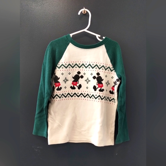 •Disney's Mickey Mouse Toddler Boy Size 6 Raglan Holiday Tee by Jumping Beans - Picture 2 of 11